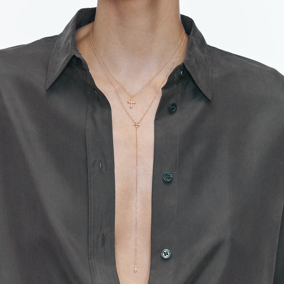 Maria Necklace Diamond Pink Gold Mellerio