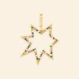 Médaille or jaune avec pavages Mellerio