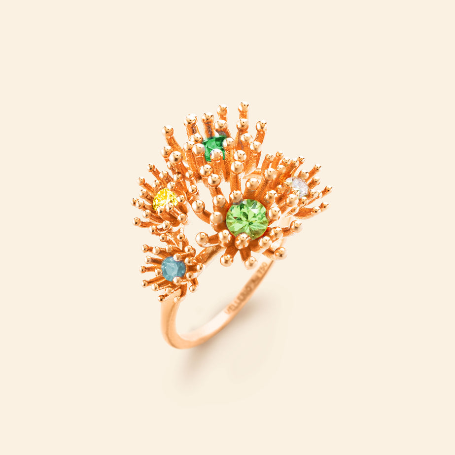 Bague or rose joaillerie fine Mellerio