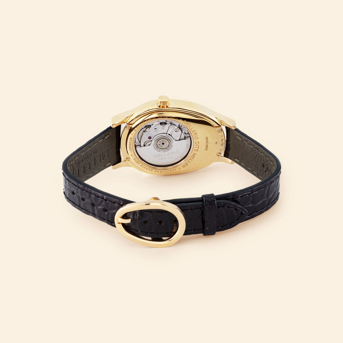 M Cut Watch - Yellow gold with Green Dial