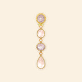 Pierreries Rose Line Earring