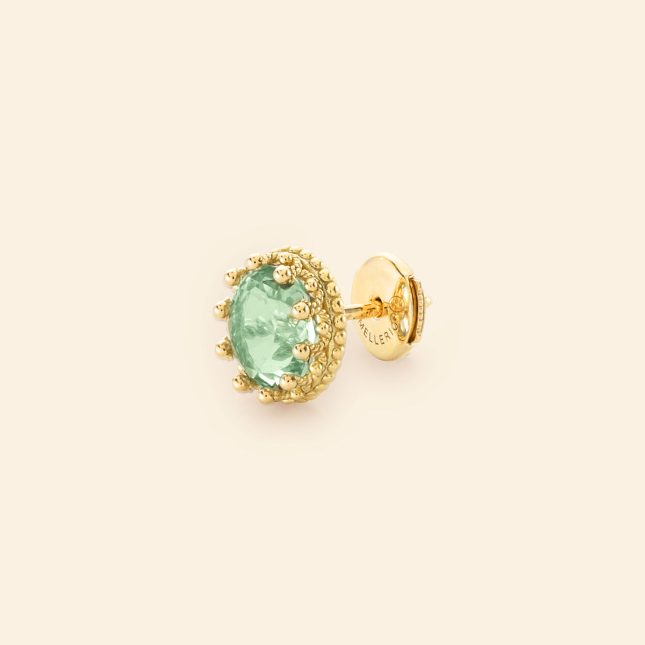 Pierreries Stud Prasiolite