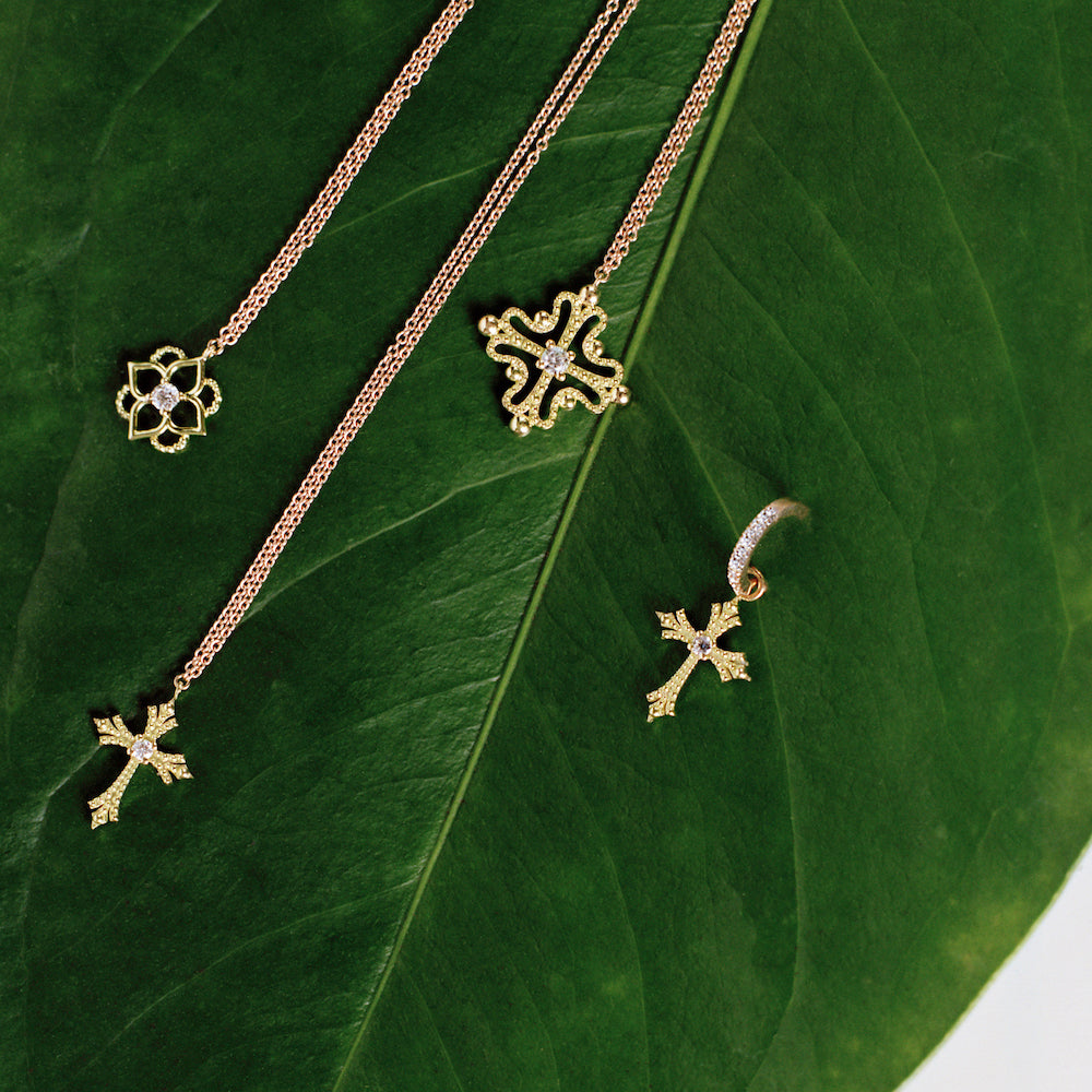 Nina Necklace Diamond Green Gold Mellerio