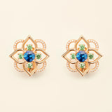 Giardino Sapphire Earrings Pink Gold Mellerio