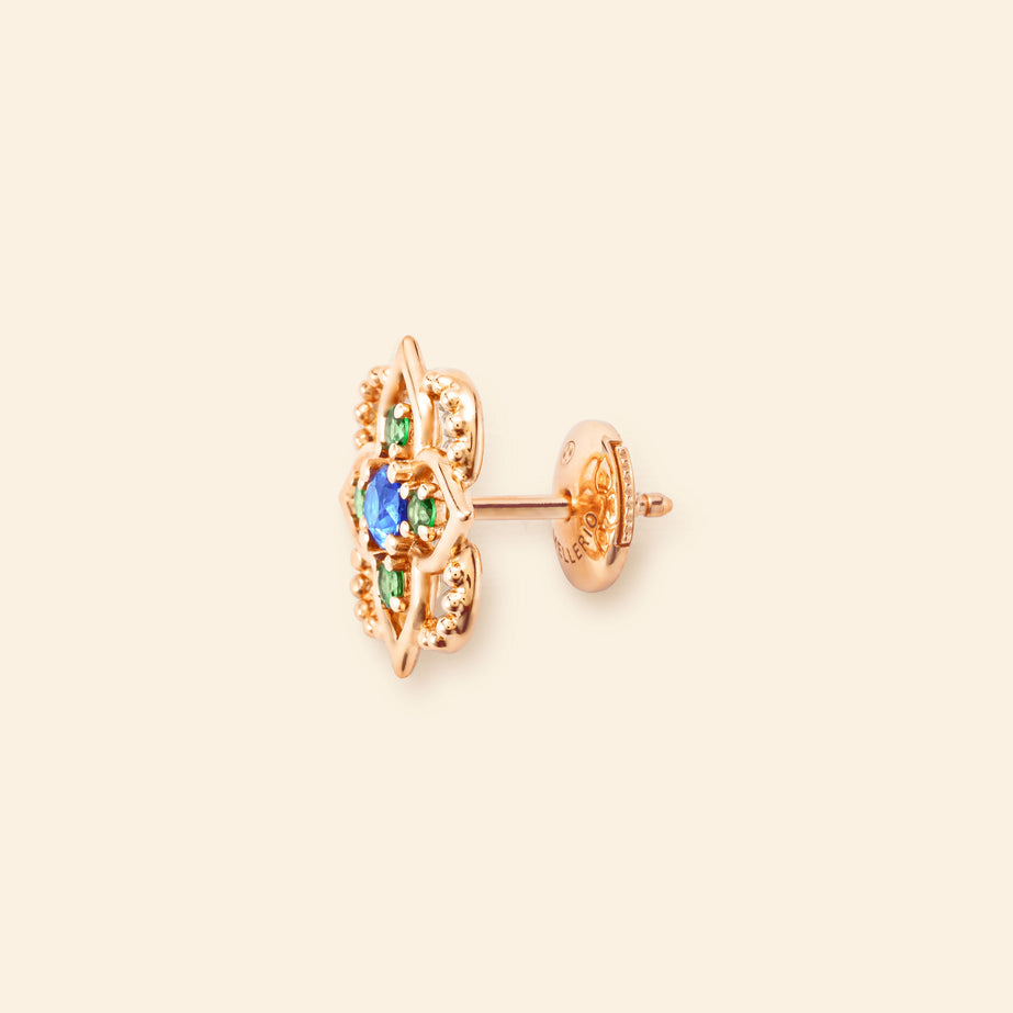 Giardino Earrings Sapphire Yellow Gold Mellerio