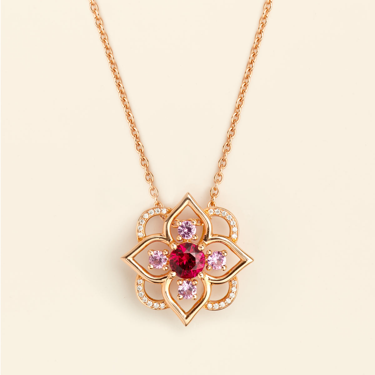 Collier Giardino Rubis