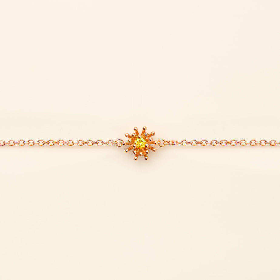 Cactus Vanille Bracelet Yellow Diamond Pink Gold Mellerio