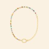 Collier or jaune avec pierres Mellerio