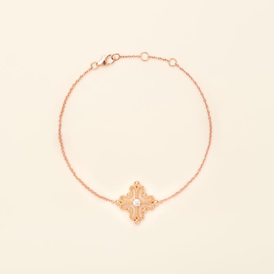 Nina Bracelet Diamond Pink Gold Mellerio