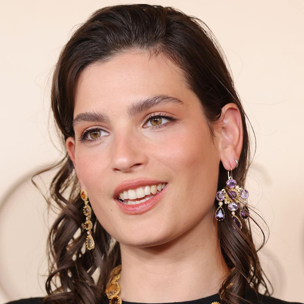 Pierreries Prasiolites Line Earring