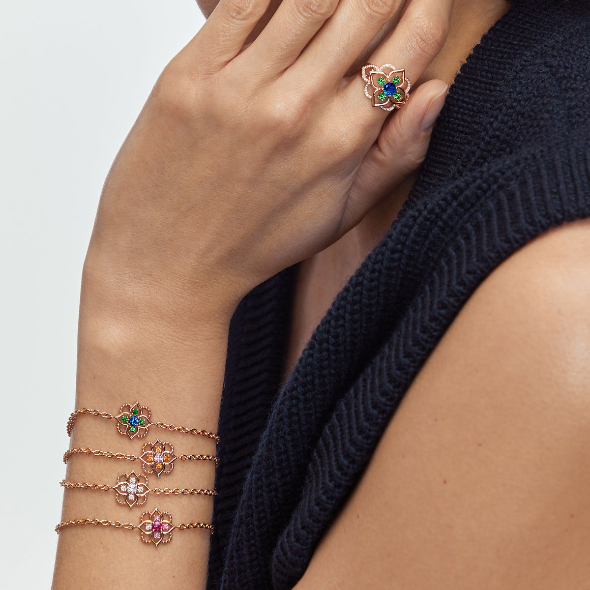 Gold bracelets jewelry Maison Mellerio