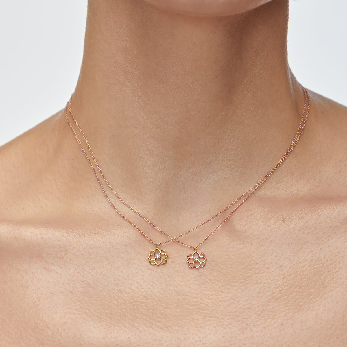Mini Giardino Necklace Diamond Green Gold Mellerio