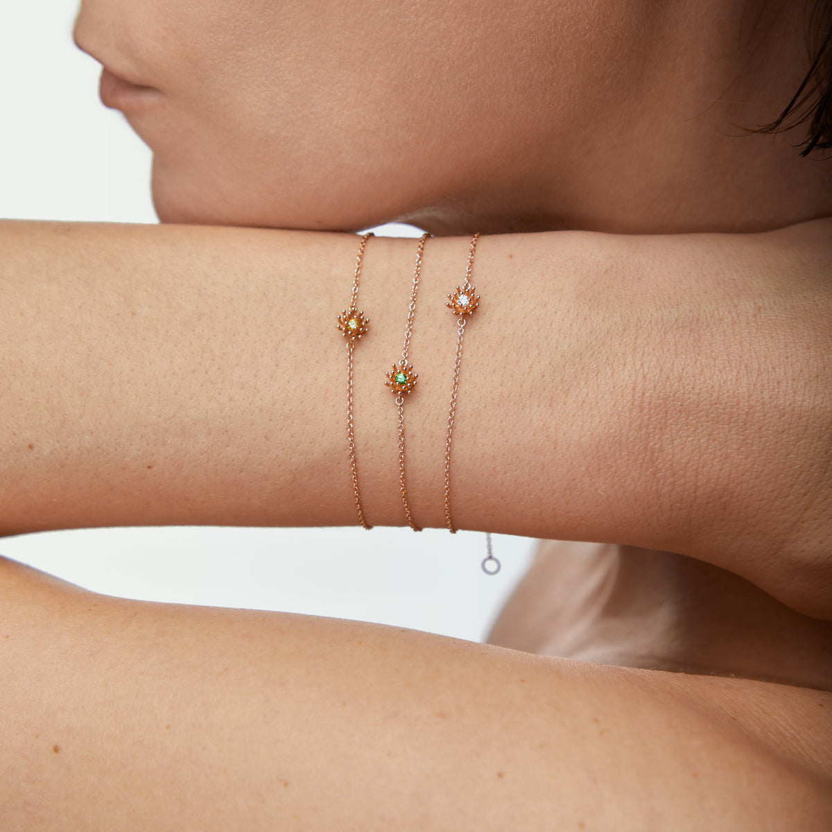 Cactus Vanille Bracelet Diamond Pink Gold Mellerio
