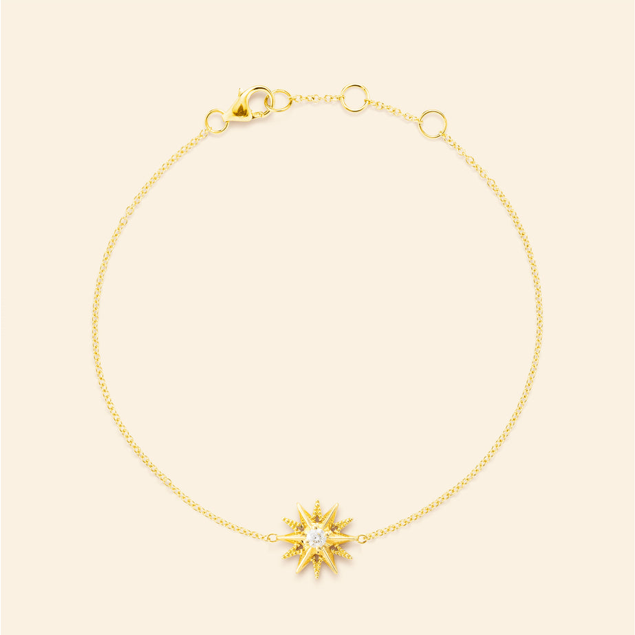 Bracelet or jaune avec diamant joaillerie fine Mellerio