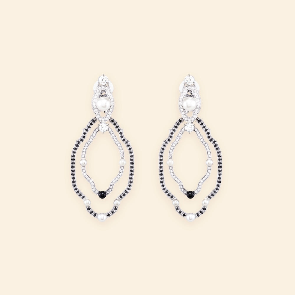 Madreperla Isola Belle Earrings S B&W