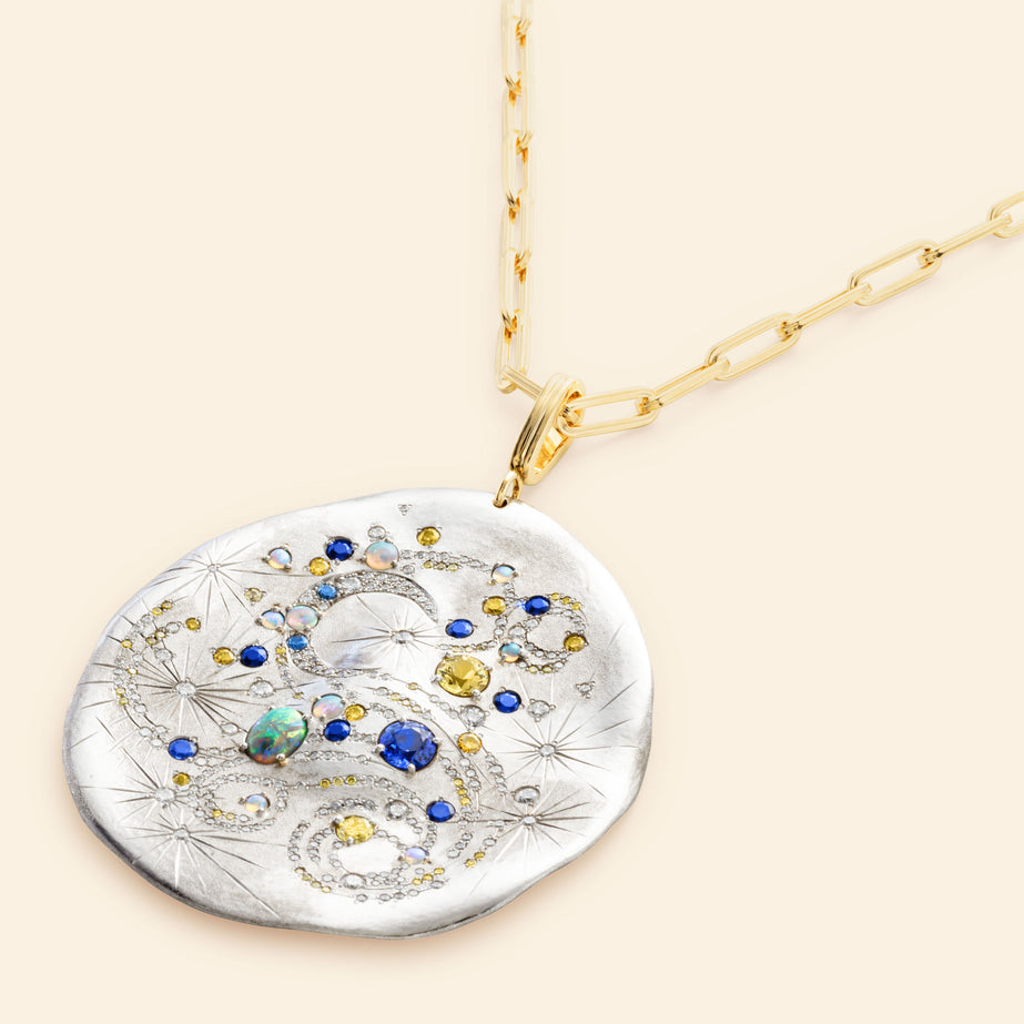 Talisman or blanc haute joaillerie Mellerio