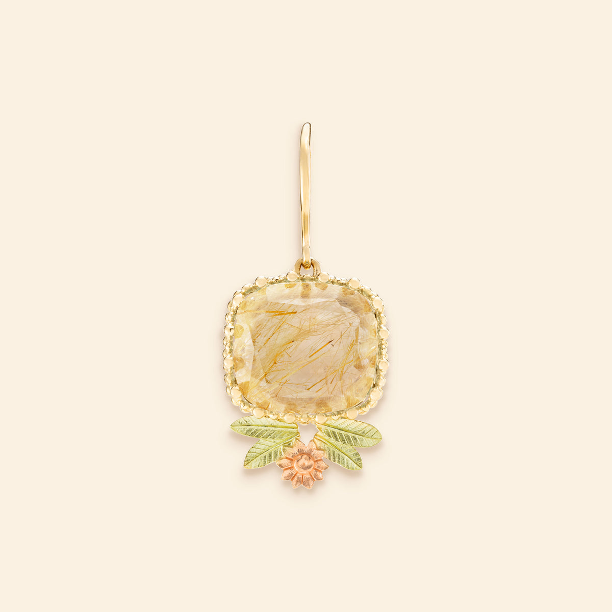 Boucle d'oreilles or jaune joaillerie Mellerio