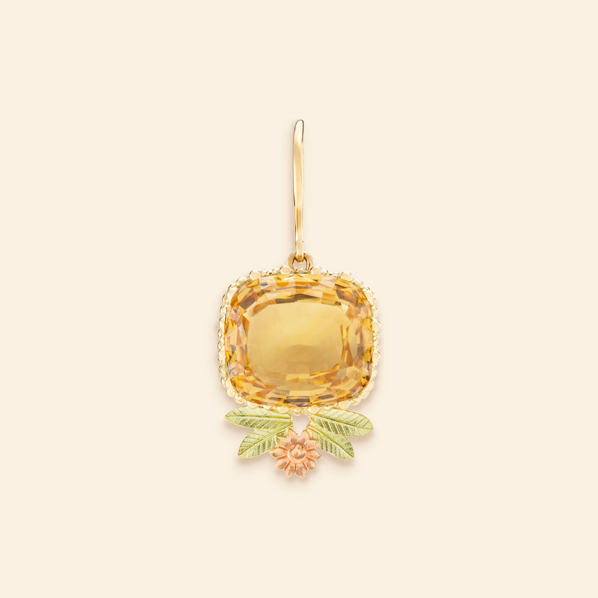 Boucle d'oreilles or jaune joaillerie Mellerio