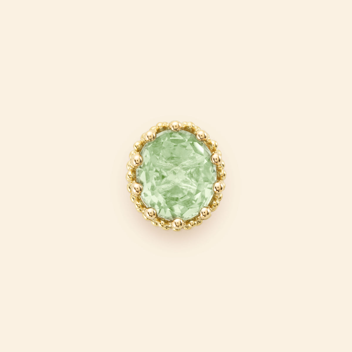 Pierreries Stud Prasiolite