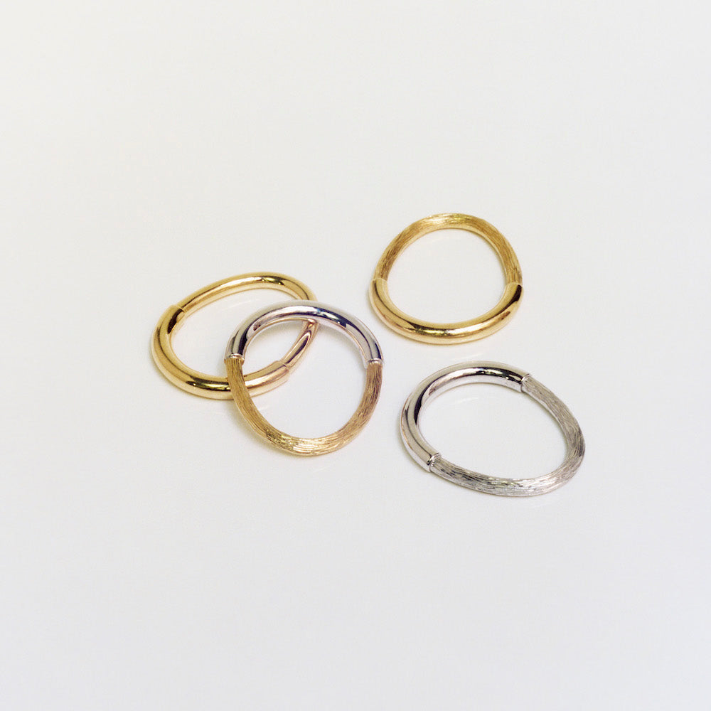 Riviera chasing band Yellow and white gold