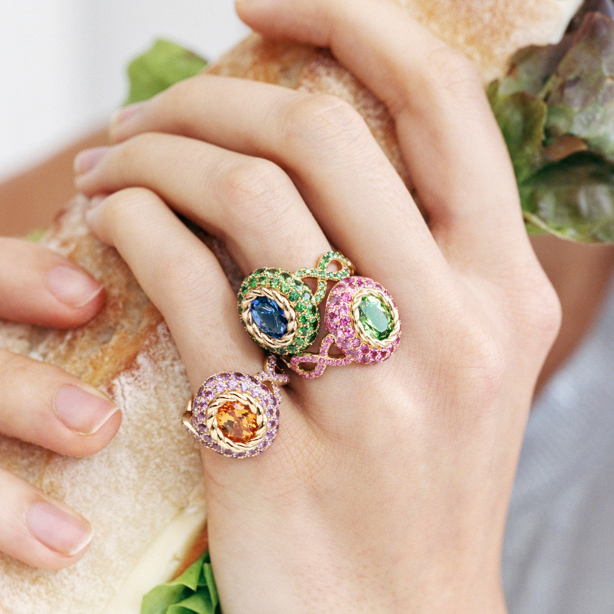 Bague or jaune haute joaillerie Mellerio
