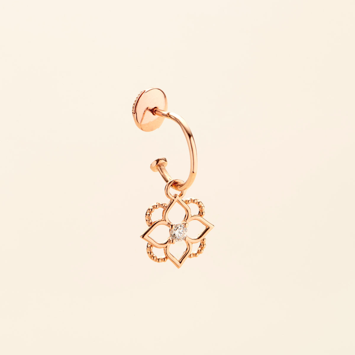 Mini Giardino Charm Diamond Pink Gold Mellerio
