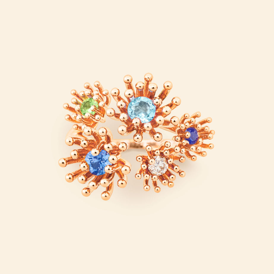 Bague or rose joaillerie fine Mellerio
