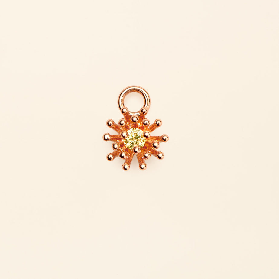 Charm Le Petit Cactus Vanille Diamant Jaune