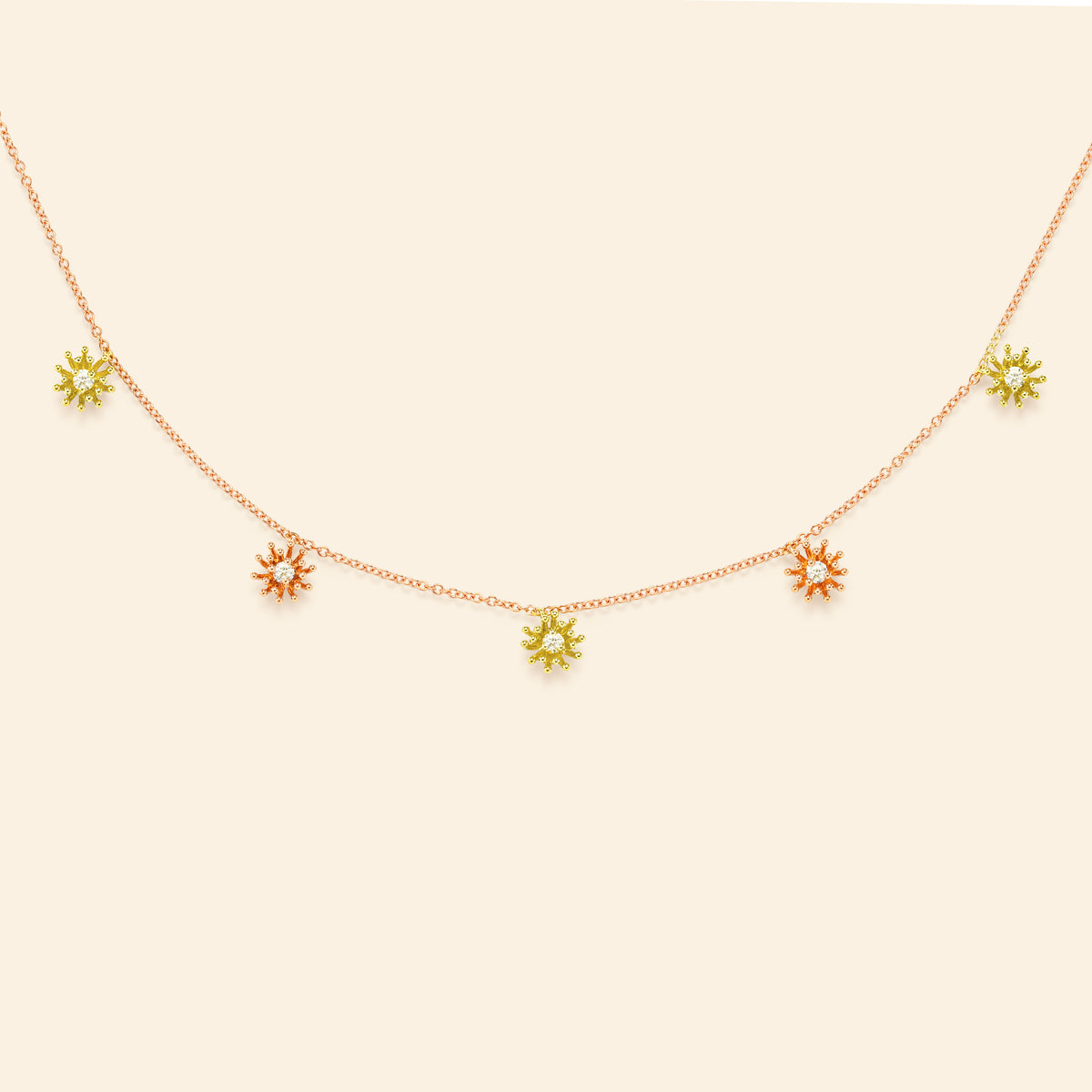 Petit Cactus Necklace 5 patterns diamonds green gold Mellerio