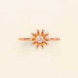 Cactus Vanille ring Diamond Pink Gold Mellerio