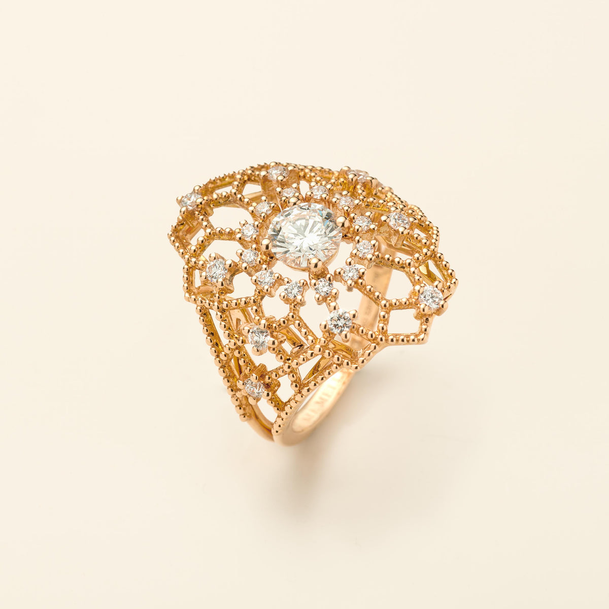 Bague Maglia Or rose