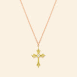 Maria Necklace Diamond Green gold