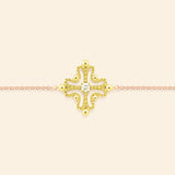 Nina Bracelet Diamond Green Gold Mellerio