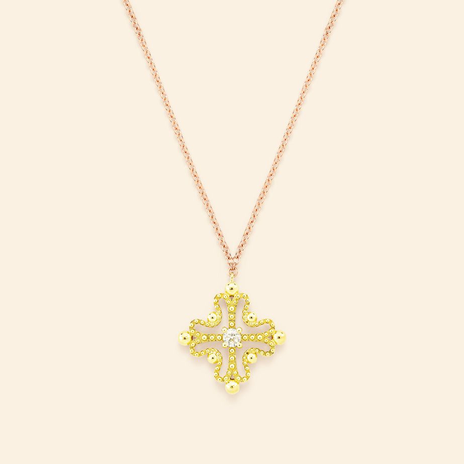 Nina Necklace Diamond Green Gold Mellerio