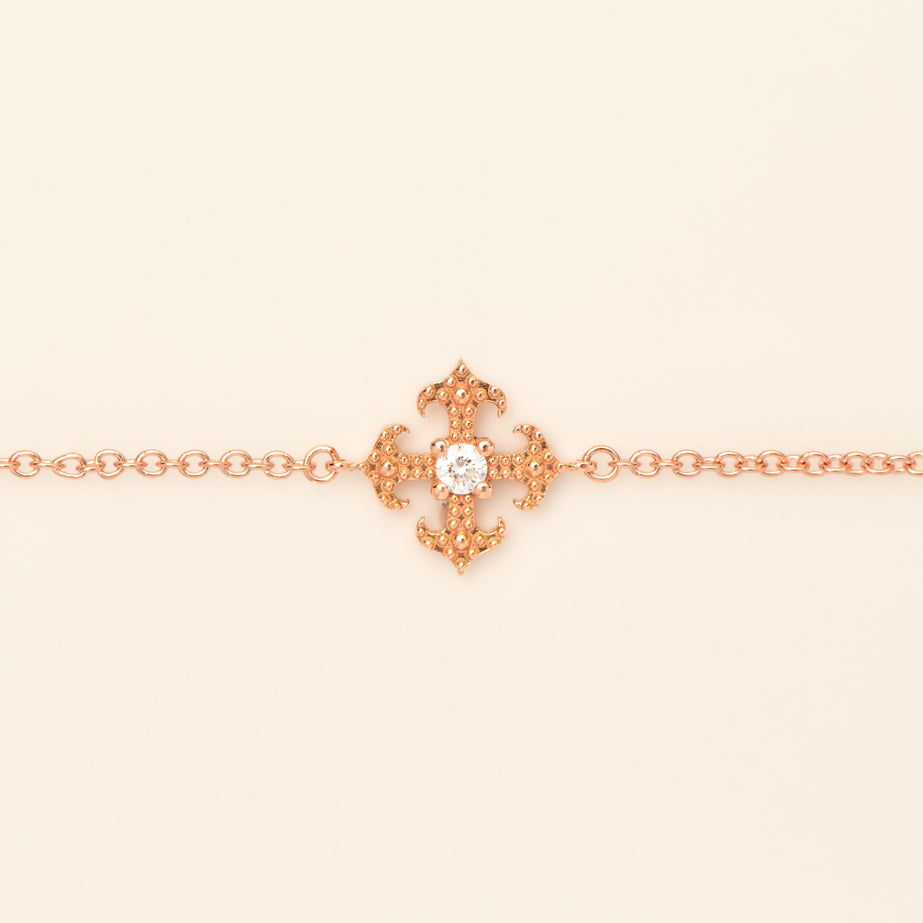 Pinta Bracelet Diamond Pink Gold Mellerio